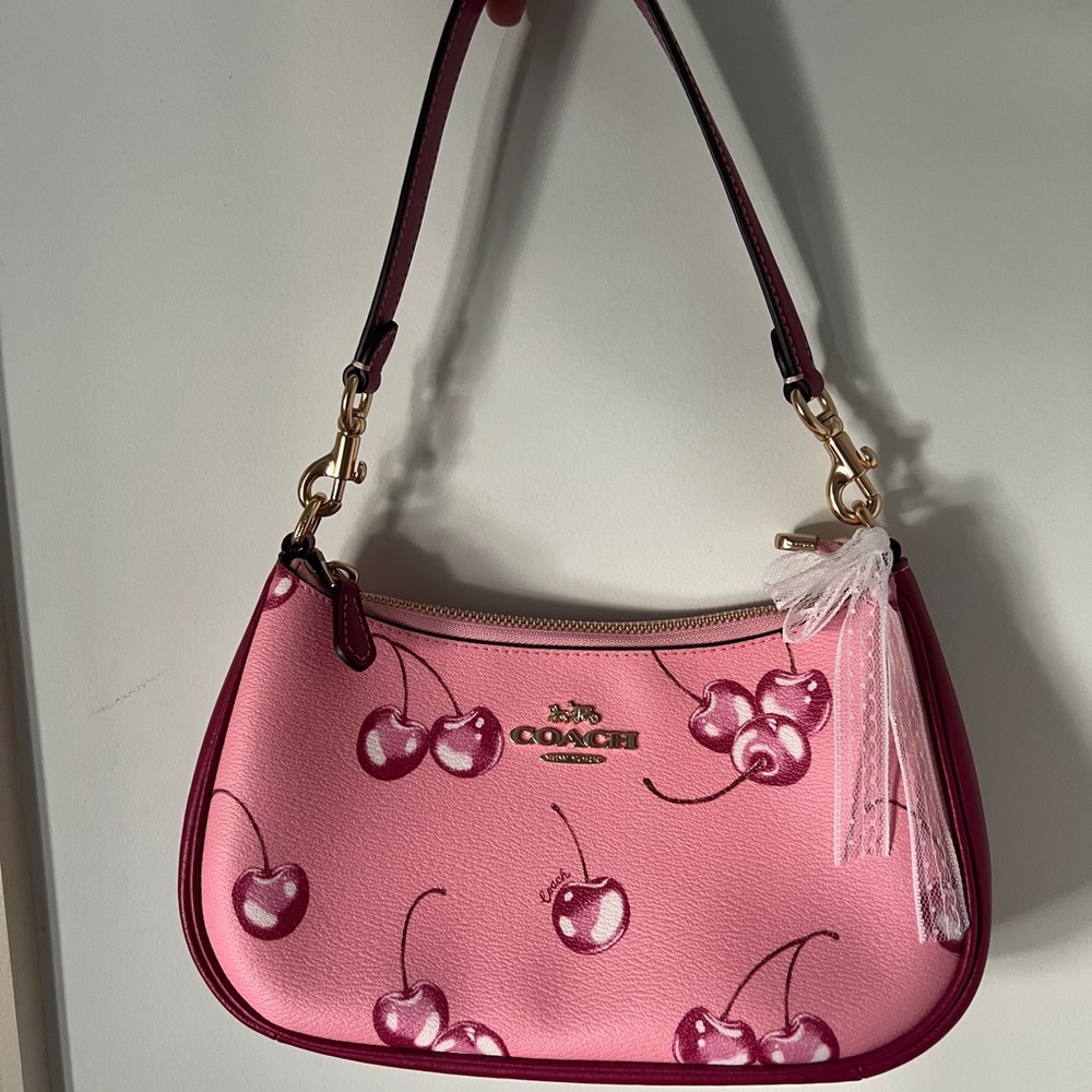Coach Teri Shoulder Bag With Cherry Print